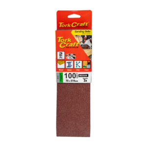 SANDING BELT 75 X 510MM 100GRIT 2/PACK