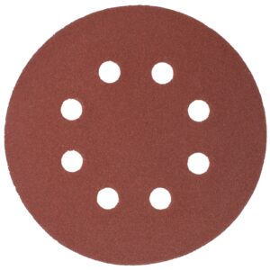 SANDING DISC 125MM 120 GRIT WITH HOLES 10/PK HOOK AND LOOP