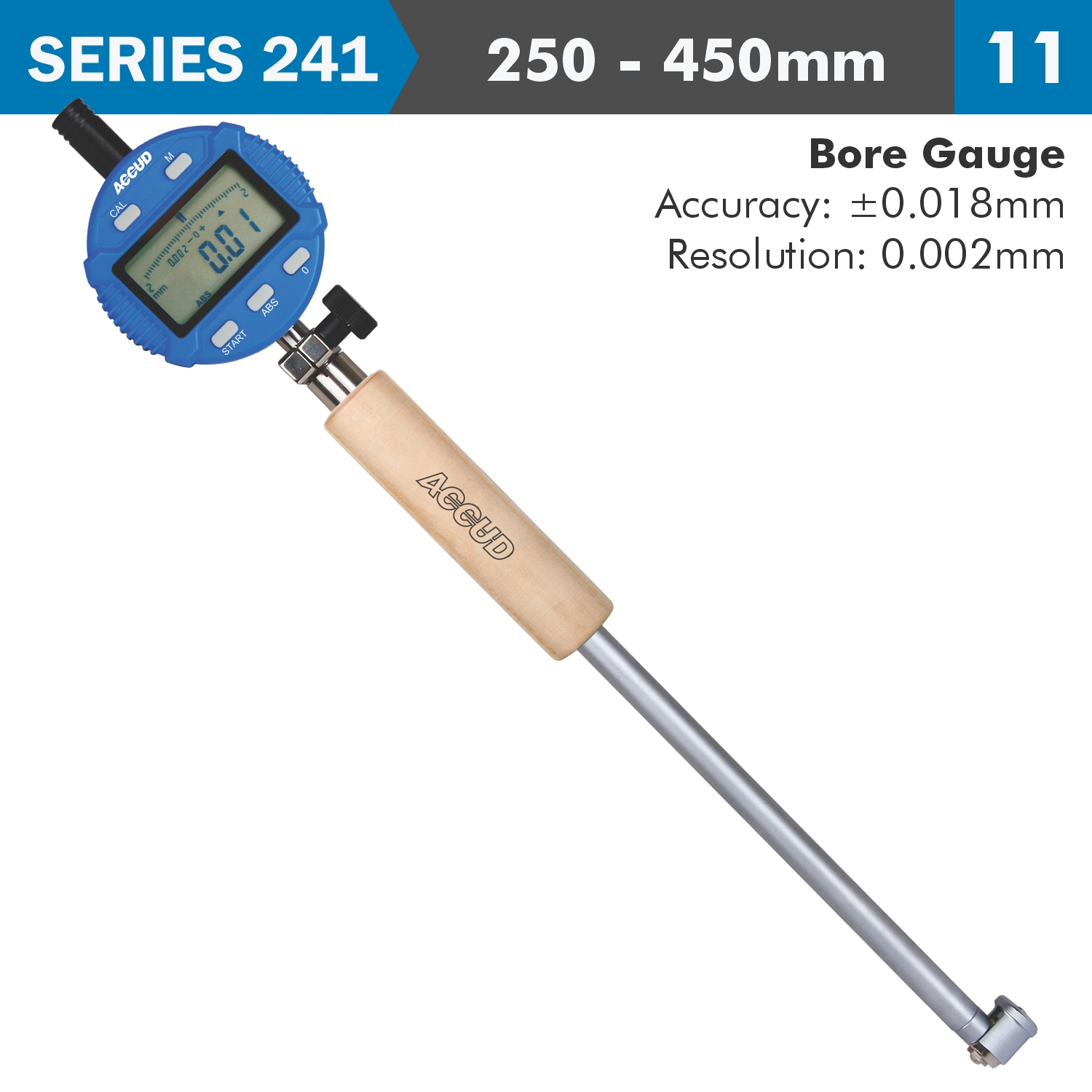 DIG. BORE GAUGE 250-450MM 0.018MM ACC. 0.001MM GRAD.