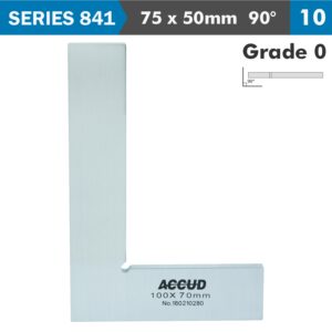 FLAT EDGE SQUARE 90 DEG. GRADE 0 75X50MM