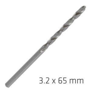 ALPEN PRO HSS 3.2MM DRILL DIN 338 RN 135 SPLIT POINT PLASTIC WALLET  (