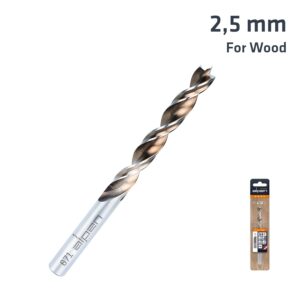 TIMBER TWIST 2.5MM WOOD DRILL BIT (2) SLEEVED