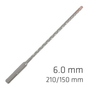 FORCE X 6.0 x 210/150 SDS-PLUS REBAR DRILL BIT X4 CUTTING EDGES - BULK