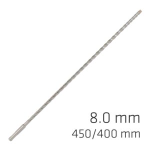 FORCE X 8.0 x 450/400 SDS-PLUS REBAR DRILL BIT X4 CUTTING EDGES