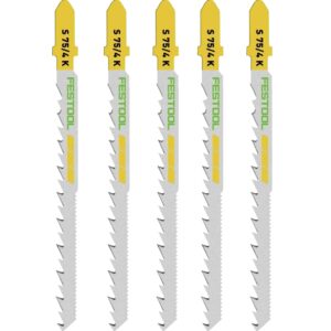 JIGSAW BLADE WOOD CURVES S 75-4 K-5 (5 P