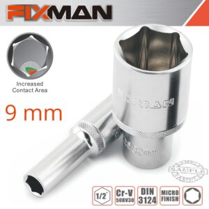 FIXMAN 1/2' DR DEEP SOCKET 9MM