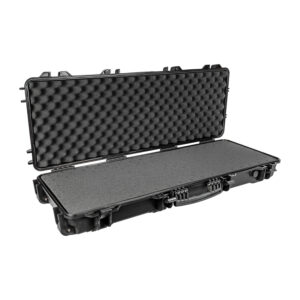 PLASTIC CASE 1040 X 350 X 130MM OD WITH FOAM BLACK RIFLE CASE WATER &