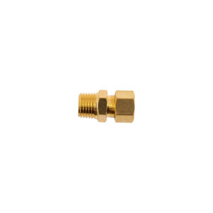 BRASS CONICAL STR. 5/16' TUBE X 1/4' M