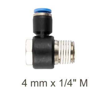SWIVEL ELBOW PU 4MM X 1/4' M