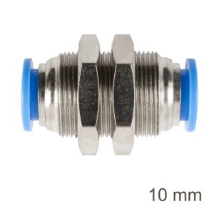 METAL BULKHEAD STR. CONNECTOR 10MM