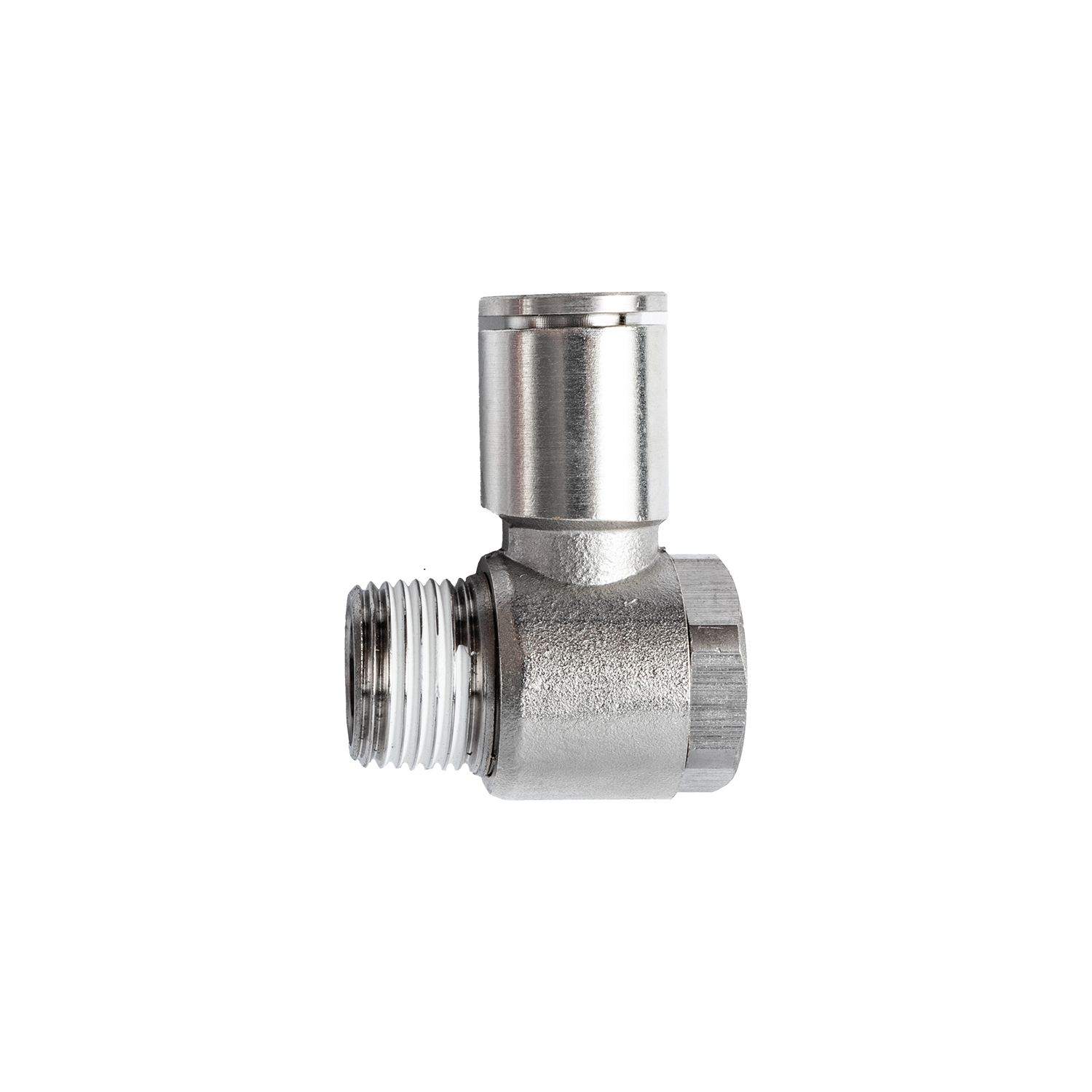 METAL SWIV. ELBOW 10MM X 3/8' M