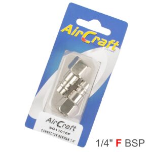 CONNECTOR GERMAN 1/4' FEMALE 2PC PACK