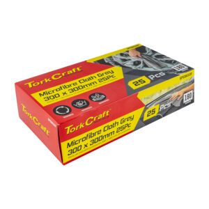 MICROFIBRE CLOTH DISP. GREY 300MM X 300MM 180GSM 25PC T/BOX