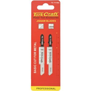 T-SHANK JIGSAW BLADE FOR METAL .8MM 28TPI 75MM 2PC