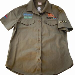 VERMONT LADIES BLOUSE LONG SLEEVE OLIVE MEDIUM