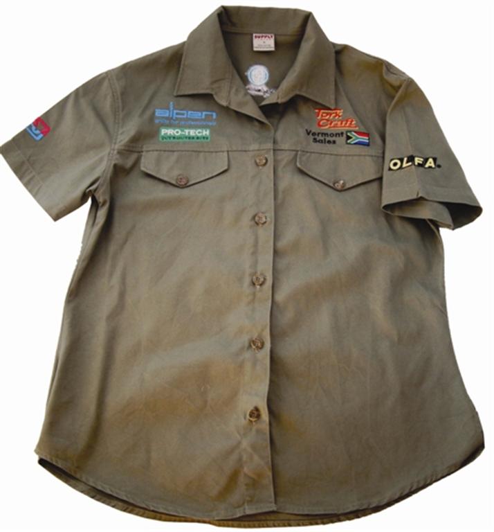 VERMONT LADIES BLOUSE LONG SLEEVE OLIVE 3X-LARGE