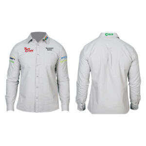 VERMONT MENS COTTON LONG SLEEVE SHIRT GREY X-LARGE