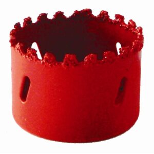 HOLE SAW CARBIDE GRIT 70MM - RED