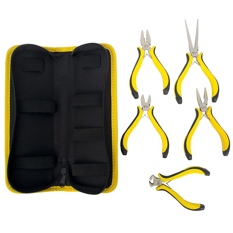 TORK CRAFT 5PC MINI PLIER SET WITH BAG MICRO