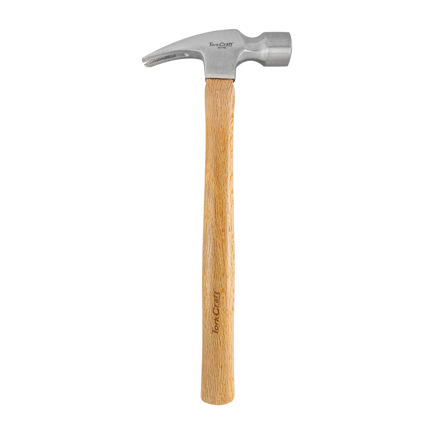 HAMMER CLAW 700G (24OZ) WOODEN HANDLE 280MM & FULL POL HEAD