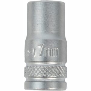 SOCKET 7MM 1/4' DRIVE CRV 12 POINT