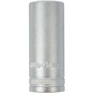 SOCKET 14MM 1/4' DR DEEP SOCKET CRV 12 POINT