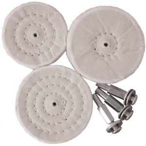 6 PCE WHITE BUFF SET ALL PORTABLE DRILLS