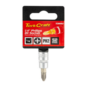 SOCKET BIT 1/4'DR PHILLIPS PH2 S2 MATERIAL