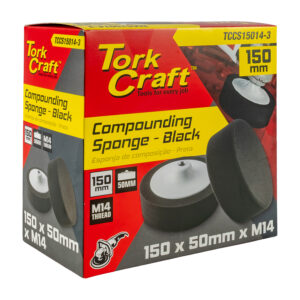 COMPOUNDING SPONGE 150MM X M14 BLACK