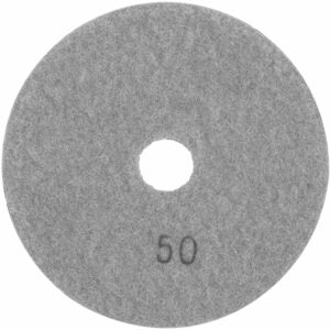 100MM DIAMOND WET POLISHING PAD 50 GRIT GREY