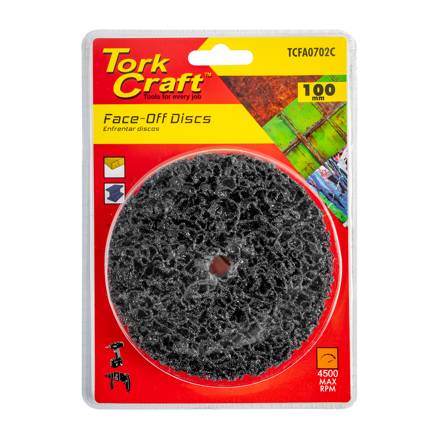 FACE OFF DISC 100MM CARDED FOR A DRILL