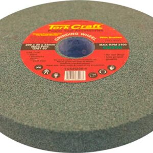 GRINDING WHEEL 200X25X32MM BORE FINE 60GR W/BUSHES FOR B/G GREEN