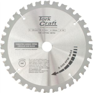 TCT BLADE STEEL CUTTING. 185X32T 20/16